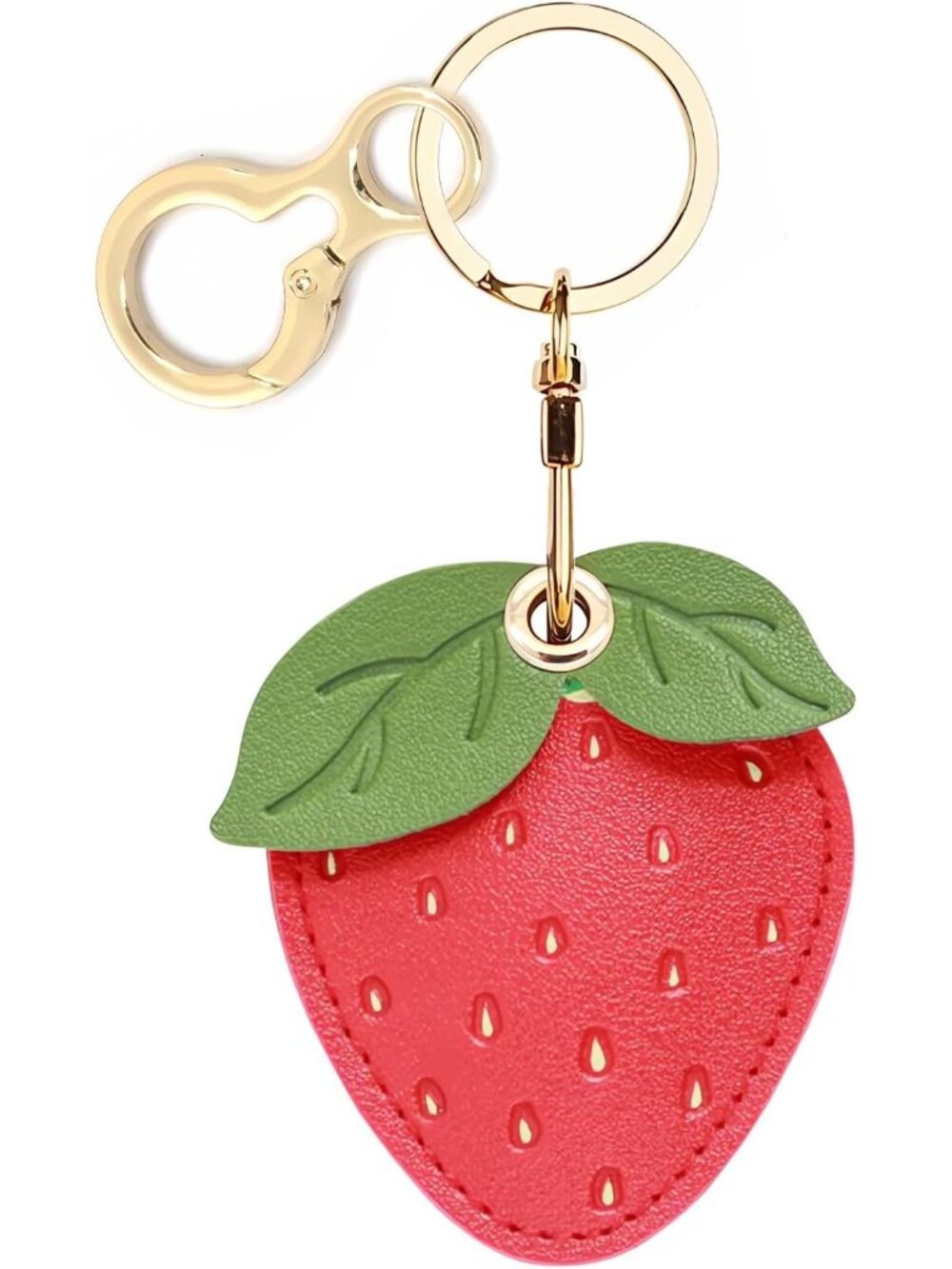PU Leather Keychain Holder Protective Case Compatible with AirTag